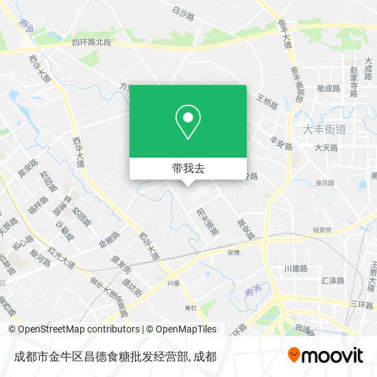 成都市金牛区昌德食糖批发经营部地图