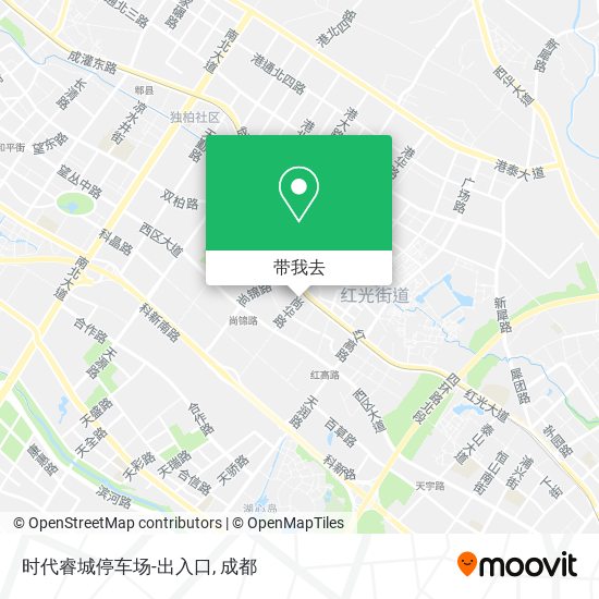 时代睿城停车场-出入口地图