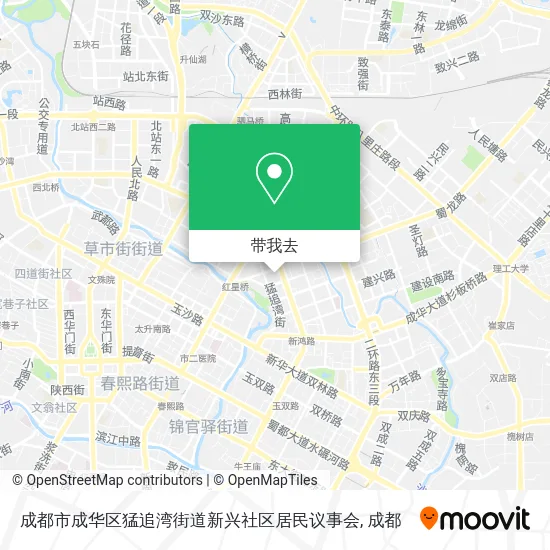 成都市成华区猛追湾街道新兴社区居民议事会地图