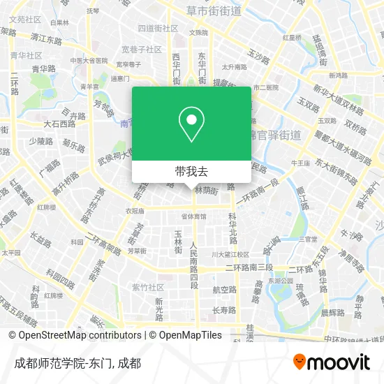 成都师范学院-东门地图