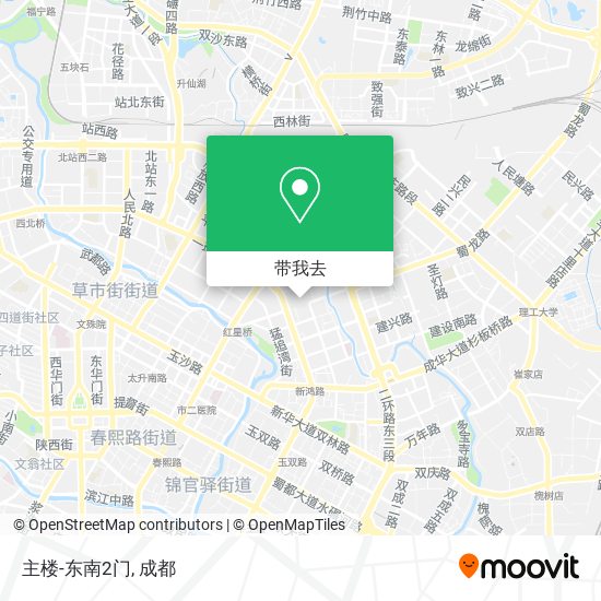 主楼-东南2门地图