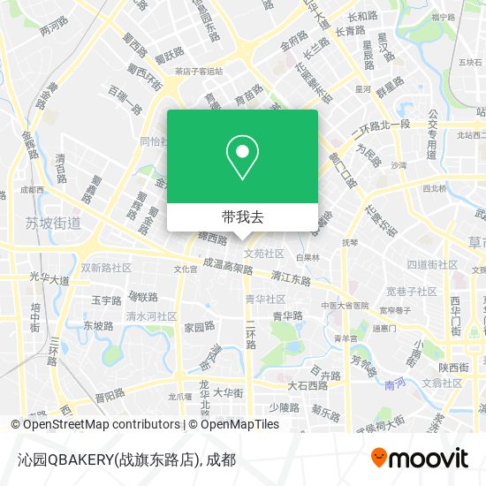 沁园QBAKERY(战旗东路店)地图
