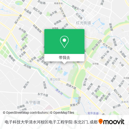 电子科技大学清水河校区电子工程学院-东北2门地图