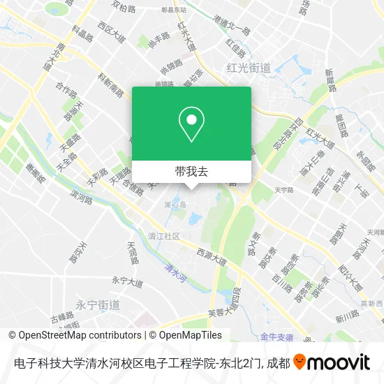 电子科技大学清水河校区电子工程学院-东北2门地图
