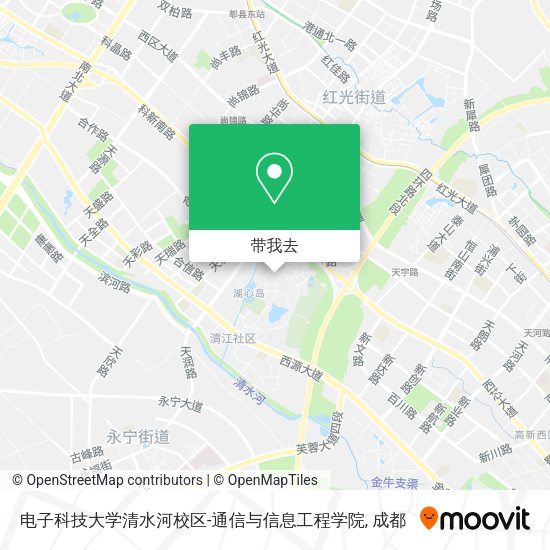 电子科技大学清水河校区-通信与信息工程学院地图