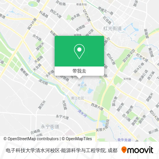 电子科技大学清水河校区-能源科学与工程学院地图