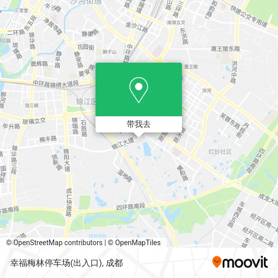 幸福梅林停车场(出入口)地图