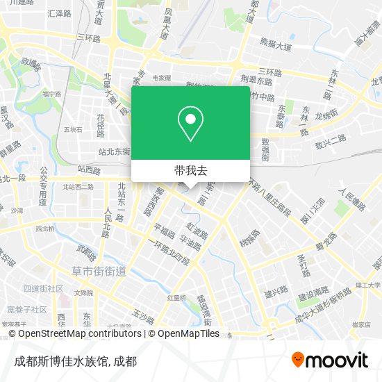成都斯博佳水族馆地图