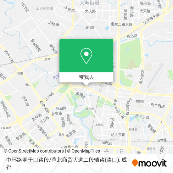 中环路洞子口路段/蓉北商贸大道二段辅路(路口)地图