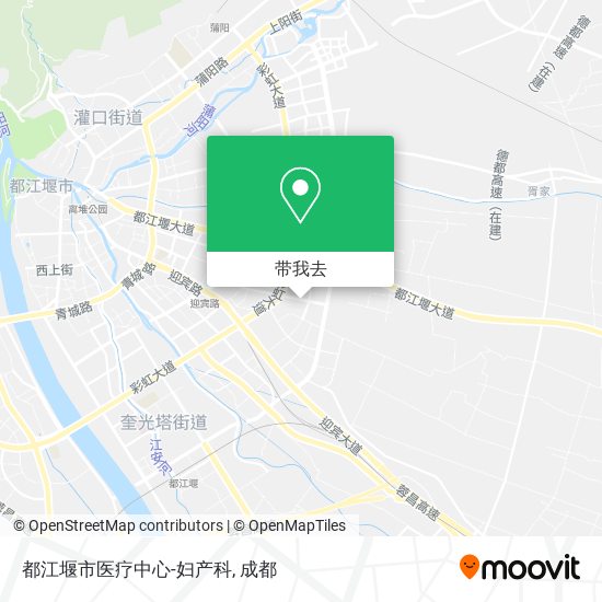 都江堰市医疗中心-妇产科地图