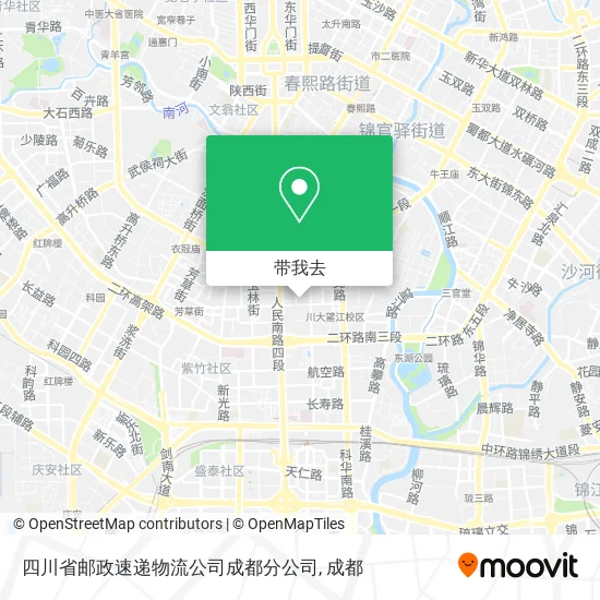 四川省邮政速递物流公司成都分公司地图