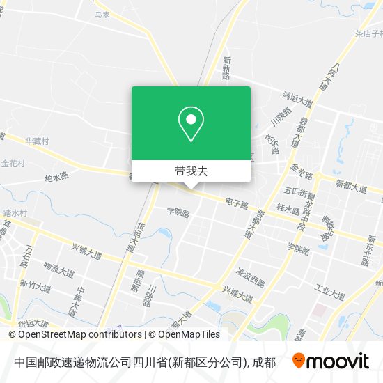 中国邮政速递物流公司四川省(新都区分公司)地图