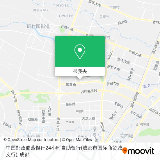 中国邮政储蓄银行24小时自助银行(成都市国际商贸城支行)地图
