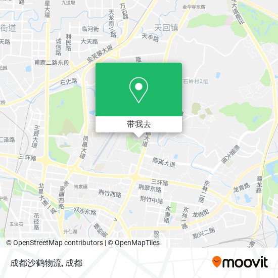 成都沙鹤物流地图