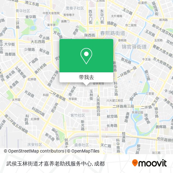武侯玉林街道才嘉养老助残服务中心地图