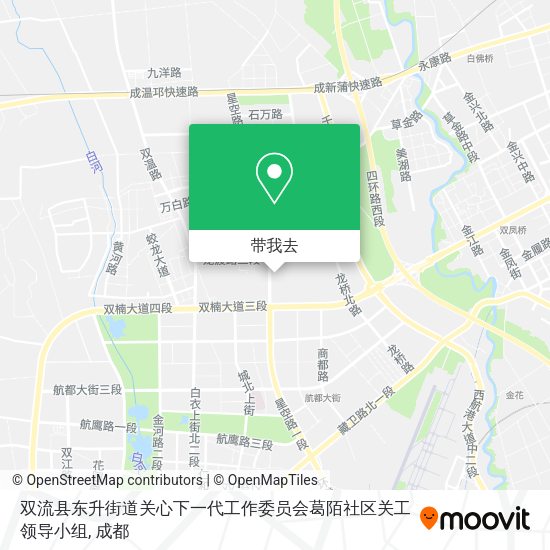 双流县东升街道关心下一代工作委员会葛陌社区关工领导小组地图