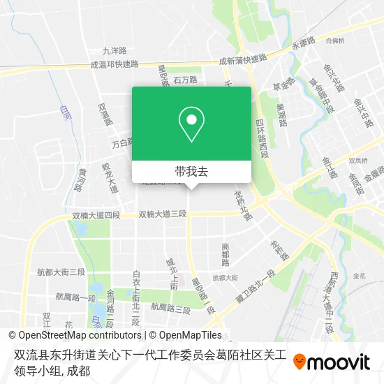 双流县东升街道关心下一代工作委员会葛陌社区关工领导小组地图