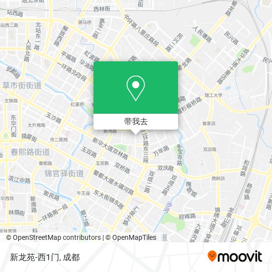 新龙苑-西1门地图