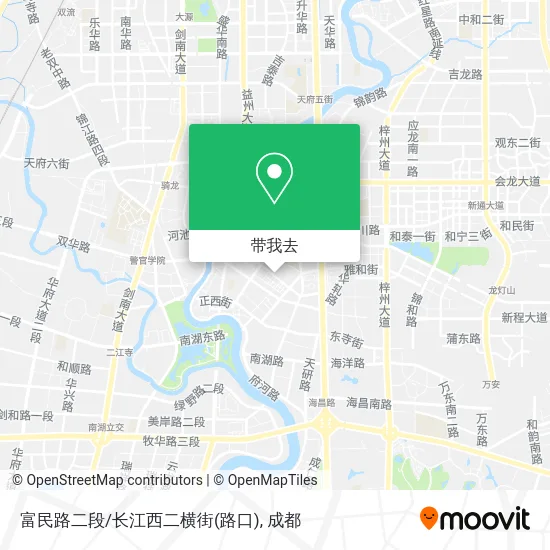 富民路二段/长江西二横街(路口)地图