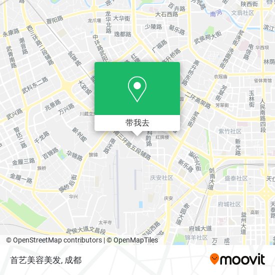 首艺美容美发地图