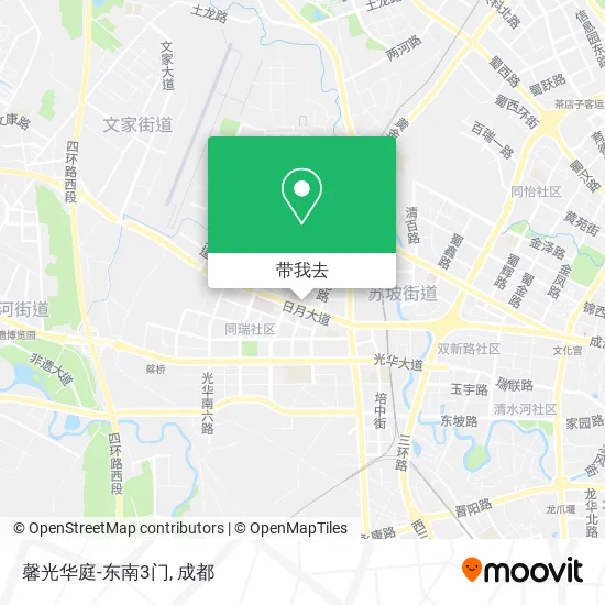 馨光华庭-东南3门地图