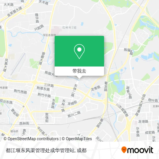 都江堰东风渠管理处成华管理站地图