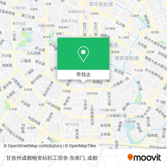 甘孜州成都物资站职工宿舍-东南门地图