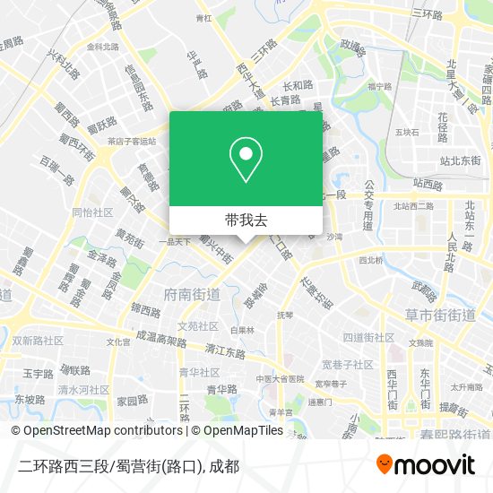 二环路西三段/蜀营街(路口)地图