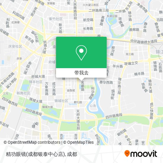 精功眼镜(成都银泰中心店)地图