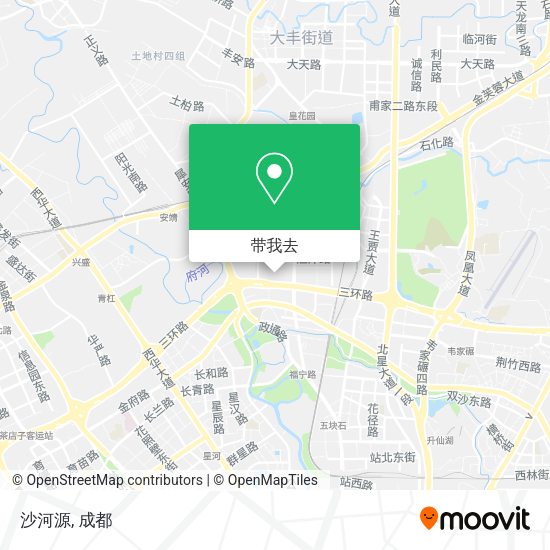 沙河源地图