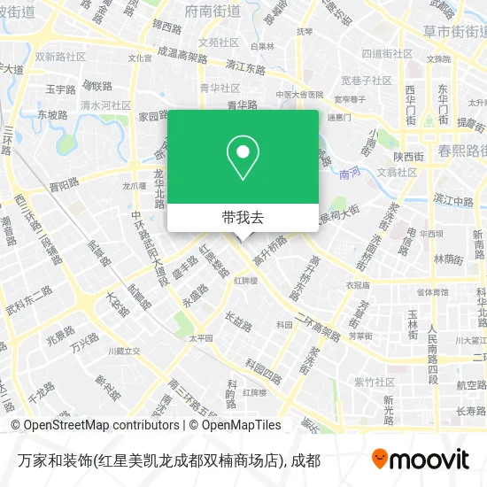 万家和装饰(红星美凯龙成都双楠商场店)地图