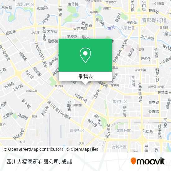 四川人福医药有限公司地图