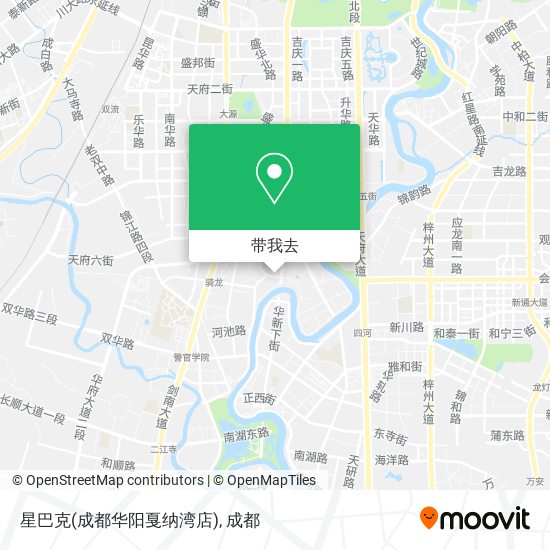 星巴克(成都华阳戛纳湾店)地图