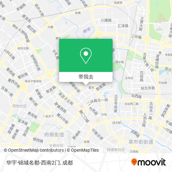华宇·锦城名都-西南2门地图