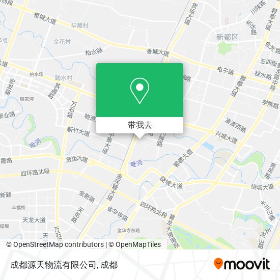 成都源天物流有限公司地图