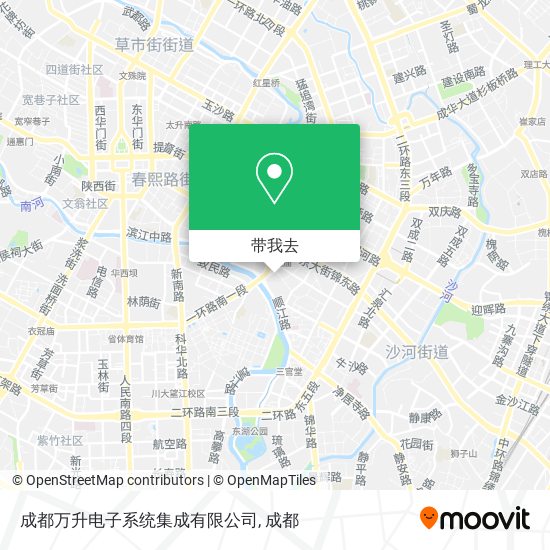 成都万升电子系统集成有限公司地图