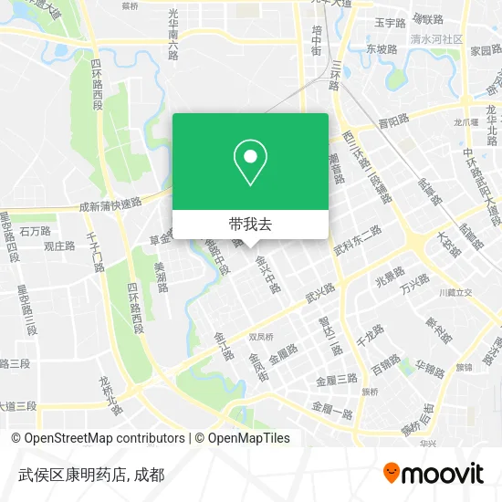 武侯区康明药店地图