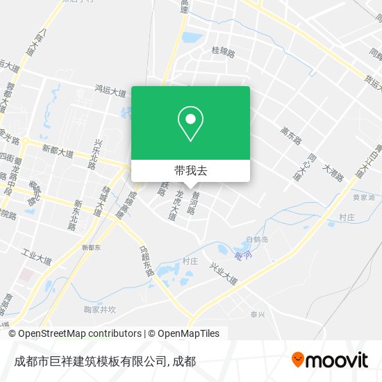 成都市巨祥建筑模板有限公司地图