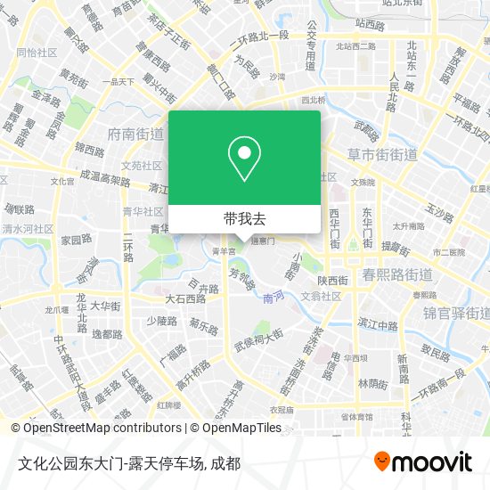 文化公园东大门-露天停车场地图