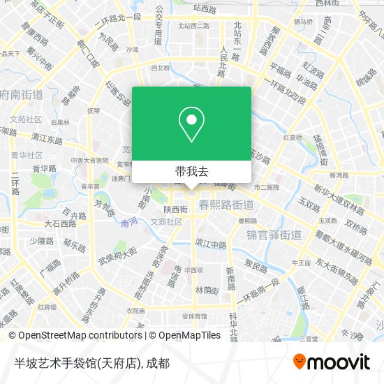 半坡艺术手袋馆(天府店)地图