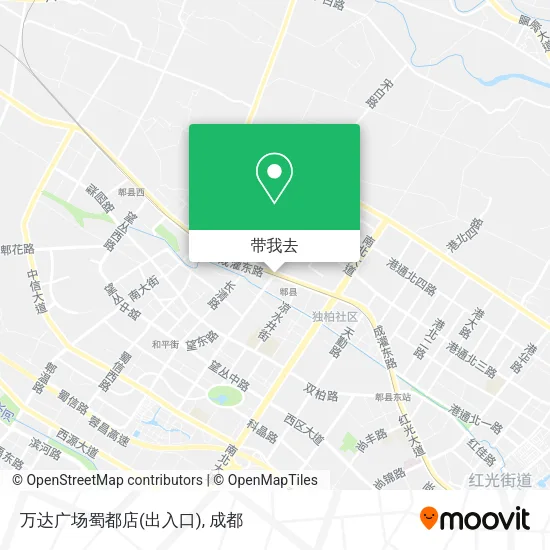 万达广场蜀都店(出入口)地图
