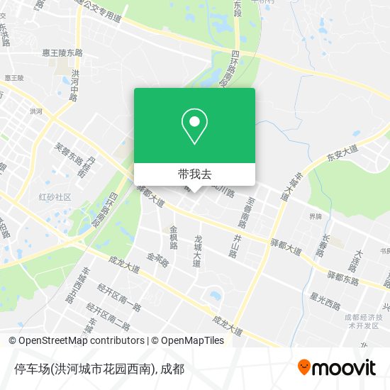 停车场(洪河城市花园西南)地图