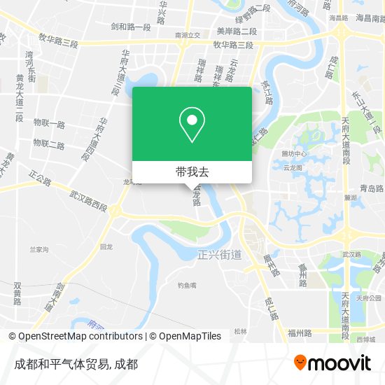 成都和平气体贸易地图