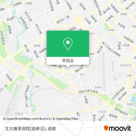 文尔雅美容院(簇桥店)地图