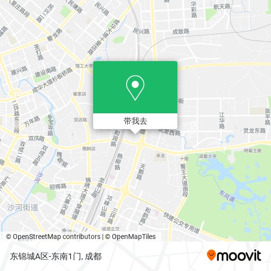 东锦城A区-东南1门地图