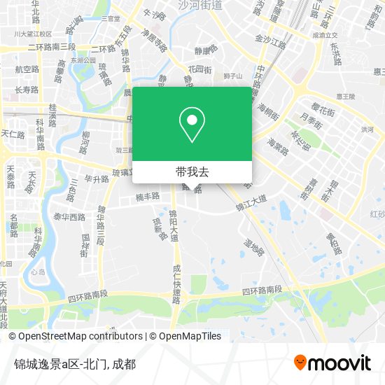 锦城逸景a区-北门地图