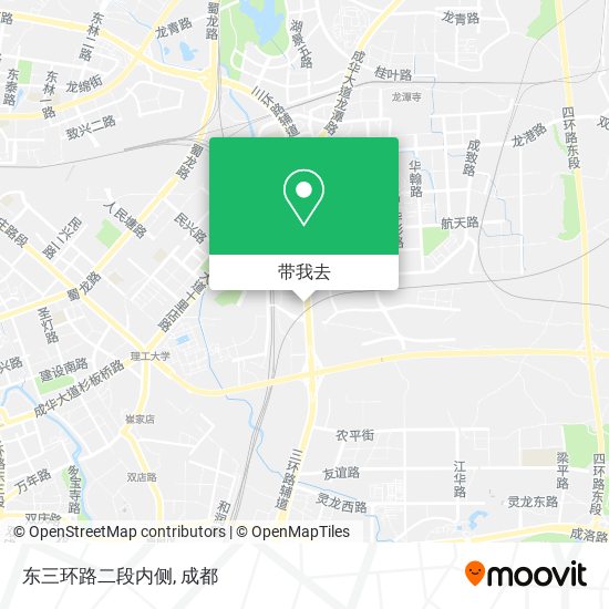 东三环路二段内侧地图