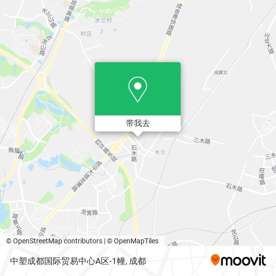 中塑成都国际贸易中心A区-1幢地图