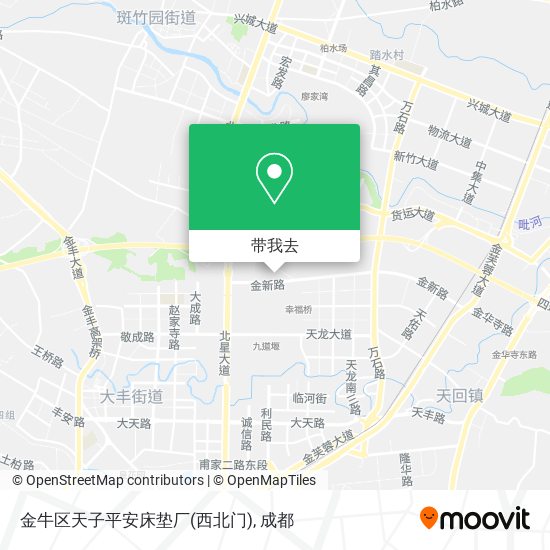 金牛区天子平安床垫厂(西北门)地图