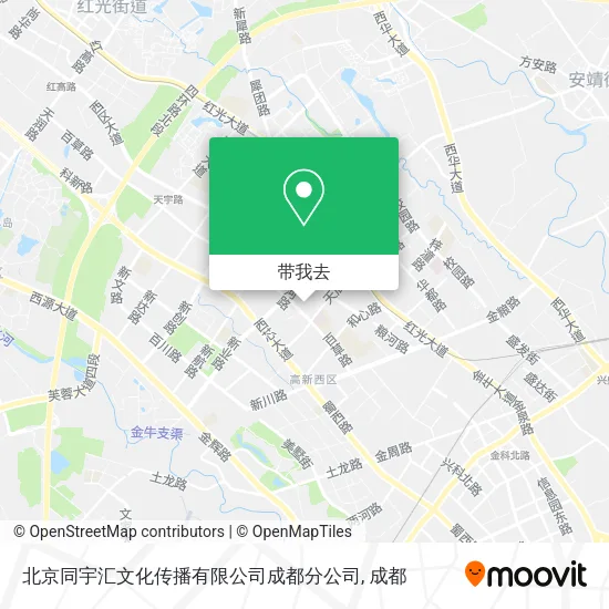 北京同宇汇文化传播有限公司成都分公司地图